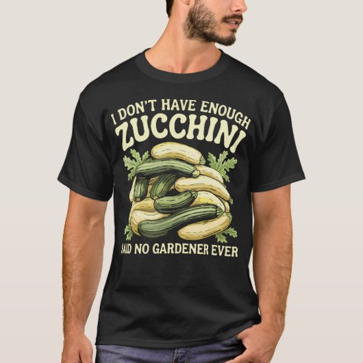 Funny Zucchini Lover Garden Vegetable Veggie Vegan T-shirt (Voorkant)