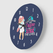 Funny Zurse Gezegde Typografie Hypodermische naedl Grote Klok (Hoek)