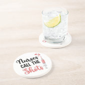 Funny Zurse Onderzetter Gift Nurses noemen de scho (Zijkant)