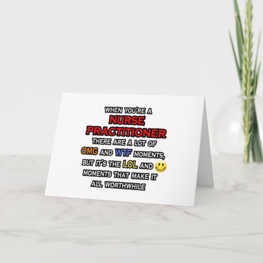 Funny Zurse Practitioner ... OMG WTF LOL Kaart (Voorkant)