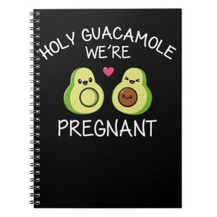 Funny Zwangerschap Aankondiging Avocado Joke Notitieboek