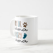 Funny Zwangerschap Aankondiging voor moeder Koffiemok (Voorkant links)