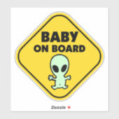 Funny Zwangerschap Baby aan boord van Alien Sticker (Vel)