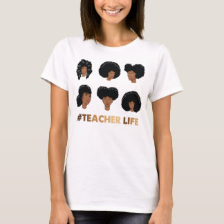 Funny Zwart Leven als Leraar Shirt, Zwart en Onder T-shirt