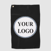 Funny Zwart Wit Manly Creëer Uw Eigen LOGO Golfhanddoek (Voorkant)