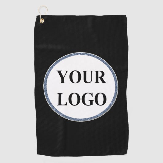 Funny Zwart Wit Manly Creëer Uw Eigen LOGO Golfhanddoek (Voorkant)