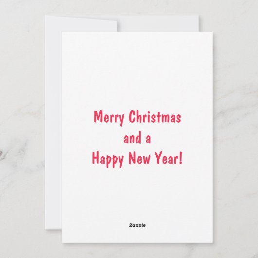 Funny zwarte kerstkat feestdagenkaart (Achterkant)