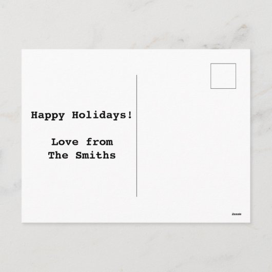 Funny zwarte kerstkat feestdagenkaart (Achterkant)