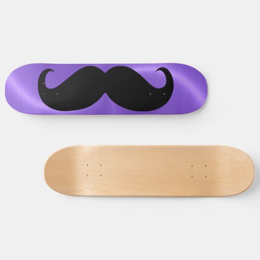 Funny zwarte snor 20 persoonlijk skateboard (Horizontaal)