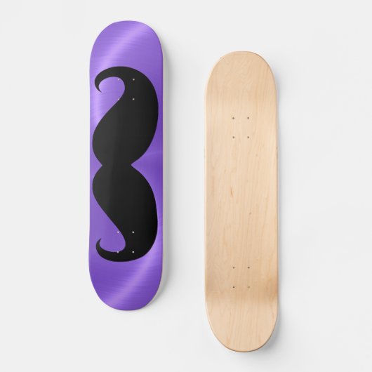 Funny zwarte snor 20 persoonlijk skateboard (Voorkant)