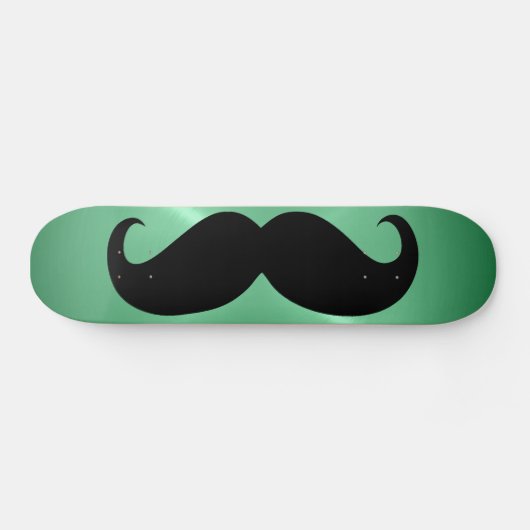 Funny zwarte snor 3 skateboard (Horizontaal)