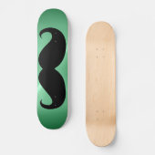 Funny zwarte snor 3 skateboard (Voorkant)