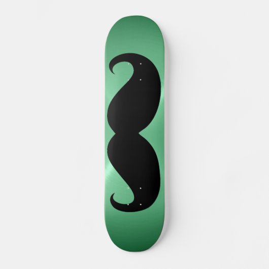 Funny zwarte snor 3 skateboard (Voorkant)