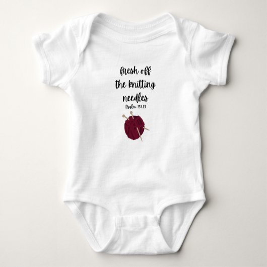 FunnyChristian Baby Jersey/Bodysuit | Psalm 139:13 Romper (Voorkant)