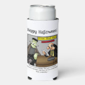 FunnyHalloween Humor Koelbox cadeau Seltzer Blikjeskoeler (Seltzer Voorkant)