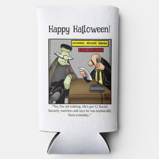 FunnyHalloween Humor Koelbox cadeau Seltzer Blikjeskoeler (Voorkant)