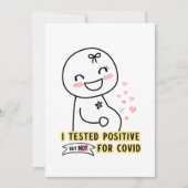 FunnyI testte positief zwangerschap Aankondiging (Voorkant)