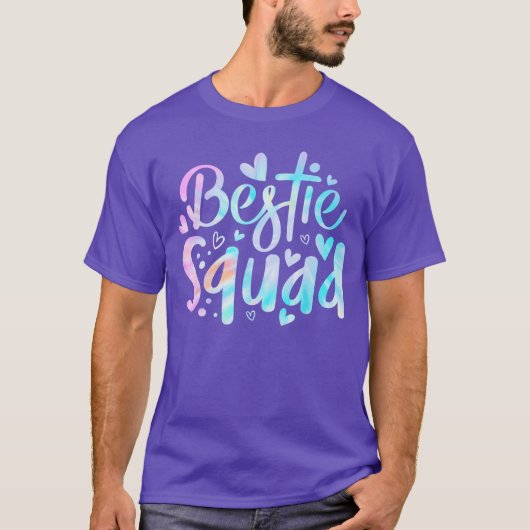 Funnyie Dye Best Friend Matching Bestie Squad BFF  T-shirt (Voorkant)
