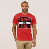 FunnyLilGalReacts Attitude Wrestling Shirt (Rood) (Voorkant volledig)