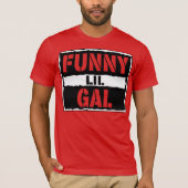 FunnyLilGalReacts Attitude Wrestling Shirt (Rood) (Voorkant)
