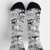 'FUNNYMAN' Action Comic Strip Socks Sokken (Top)