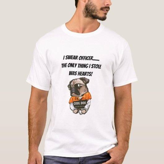FunnyPugTShirt T-shirt (Voorkant)