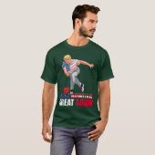 Funnyrump Bowling Maak Bowling Weer Groot meisje T-shirt (Voorkant volledig)