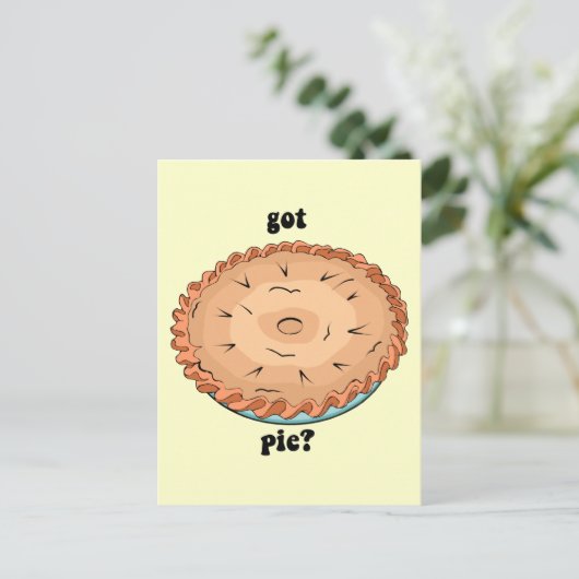 Funny's taart briefkaart (Staand voorkant)