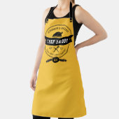 FunnyThanksgiving Chef Dad Yellow & Black Apron Schort (Insitu)