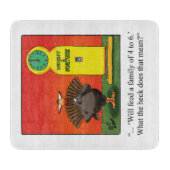 FunnyThanksgiving Humor Glass Cutting Board Snijplank (Voorkant)
