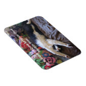 FunnyTuxedo Cat Schattige met een Mexicaanse golfm Magneet (Rechterzijde)