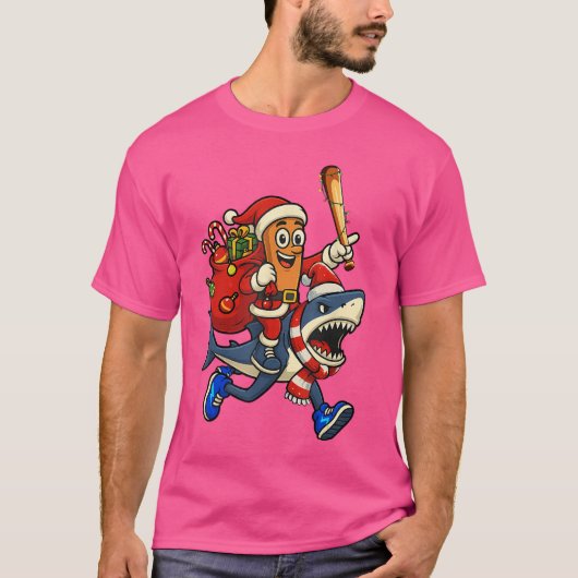 Funnyung Sahur Ridingralala Xmas Italian Brainrot  T-shirt (Voorkant)
