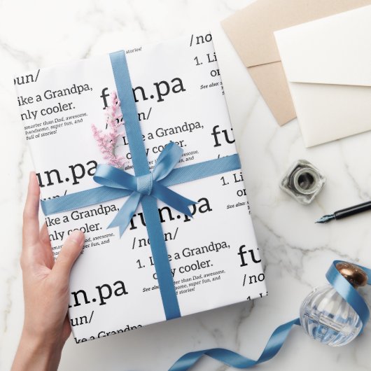 Funpa als opa alleen koel cadeaupapier (Geschenken)