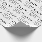 Funpa als opa alleen koel cadeaupapier (Hoek)