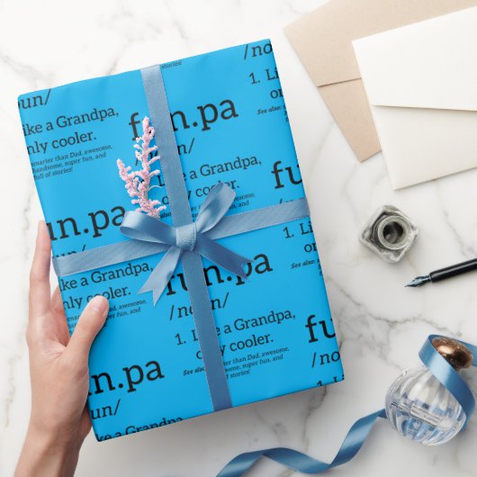 Funpa als opa alleen koel cadeaupapier (Geschenken)