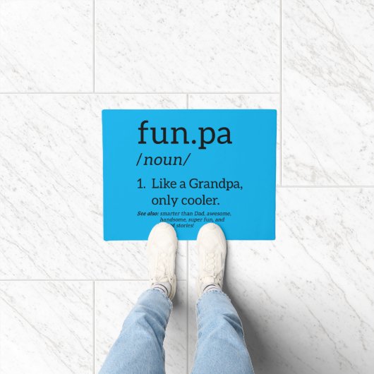 Funpa als opa alleen koel deurmat (Binnen)