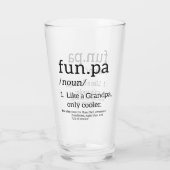 Funpa als opa alleen koel glas (Achterkant)