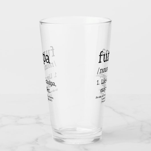 Funpa als opa alleen koel glas (Rechts)