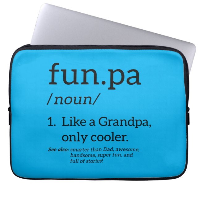Funpa als opa alleen koel laptop sleeve (Voorkant)