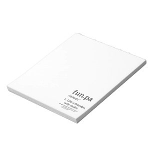 Funpa als opa alleen koel notitieblok