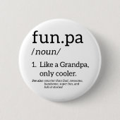 Funpa als opa alleen koel ronde button 5,7 cm (Voorkant)