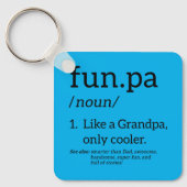 Funpa als opa alleen koel sleutelhanger (Voorkant)