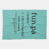 Funpa als opa alleen koel theedoek (Horizontaal)