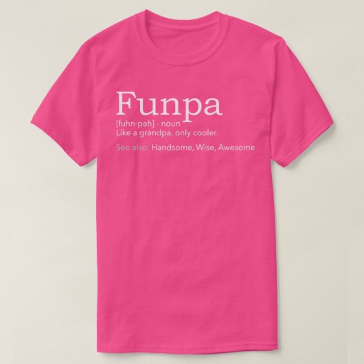 Funpa cool grandpa t-shirt (Design voorkant)