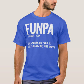 Funpa Definition Vaderdag Grandpa Grandfather T-shirt