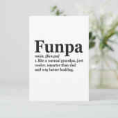 Funpa Funny Definition is alleen koeler opa pa Bedankkaart (Staand voorkant)