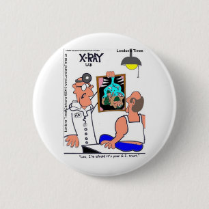 Funsshirt Gastro-intestinale Medische T-shirts Cad Ronde Button 5,7 Cm