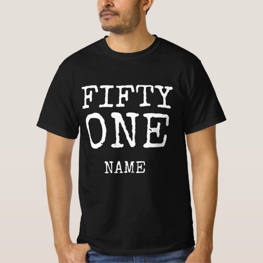 FUNSSHIRT MET PERSOONLIJKE VERJAARDAGSGESCHENK T-SHIRT (Voorkant)