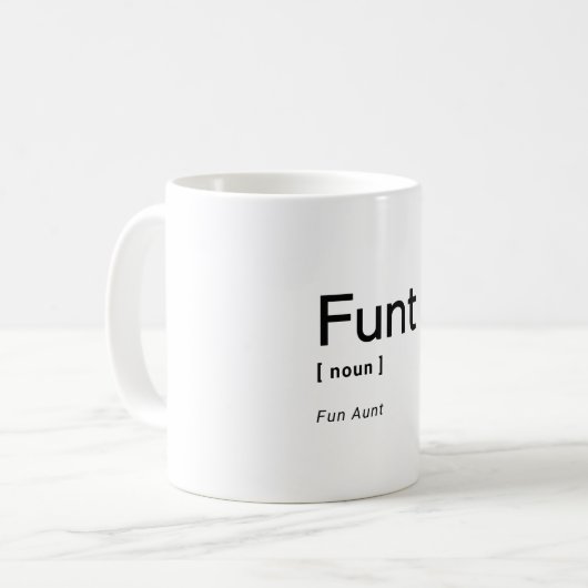 Funt Fun Tante Coffee of Tea Mok (Voorkant links)