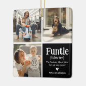 Funtie 3 Fotocollage Definitie Schattige Kerstmis Keramisch Ornament (Links)